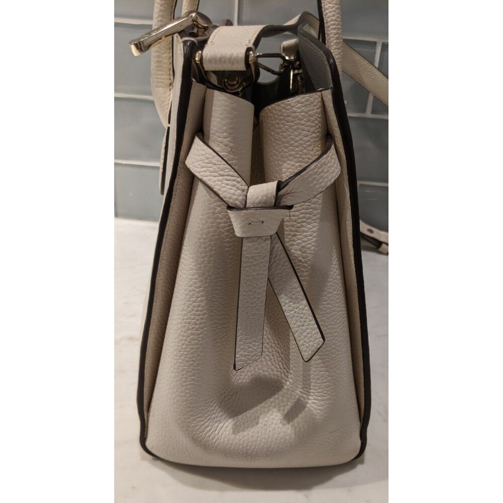 KATE SPADE Knott Large Satchel Off White Pebbled Leather - Picture 13 of 16